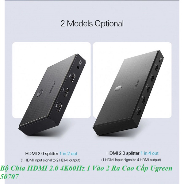 Bộ chia hdmi 2.0 1 ra 4 Ugreen 50708 cao cấp